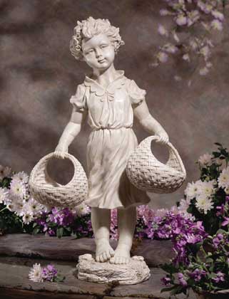 Garden Child Sculptures, Garden Girl Statues, Garden Boy Statues, Outdoor Sculptures