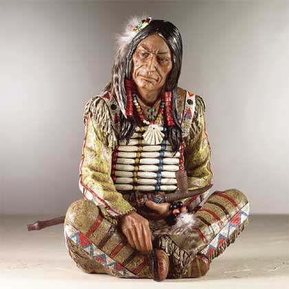 western decor, southwestern decor, southwest interior decor, old west sculptures, native American Indian, home decorations, western home decor