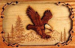 Click to see Inlaid Wood Art Eagle