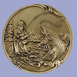 Click to see Stream Fishing Bronze Medallion
