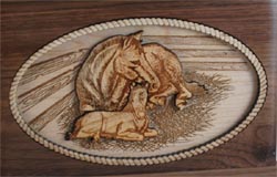 Click to see Inlaid Wood Art Mothers Love