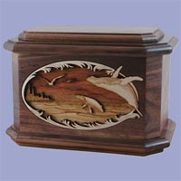 Click to see Octagon Style Wood Cremation Urns