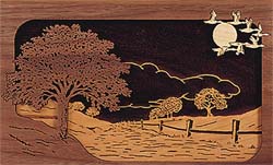 Click to see Inlaid Wood Art Road Home