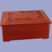 Click to see Autumn Leaves Cherry Wood Cremation Urn