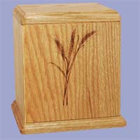Click to see Newport Wheat Wood Cremation Urn