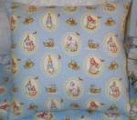 Beatrix Potter Peter Rabbit Blue  Baby  Toddler Toss Pillow, Beatrix Potter Peter Rabbit  Nursery Pillows, Beatrix Potter Peter Rabbit Baby Toss Pillow Pillows Nursery Accessories