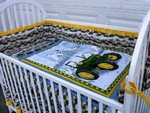 John Deere Baby Crib Set, John Deere Baby Crib Bedding Sets, John Deere Ruffled Bumper, John Deere  Nursery Bedding, John Deere  Baby Stuff
