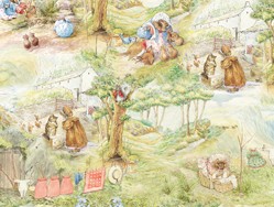  Beatrix Potter Peter Rabbit Character Toss Cream Baby Quilts, Beatrix Potter Toddler Quilts, Beatrix Potter Peter Rabbit Character Toss Cream Baby Nursery Crib Bedding, Character Toss Cream Baby Nursery Bedding, Beatrix Potter Peter rabbit Nursery Accessories