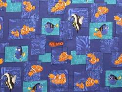Finding Nemo Patchwork Baby Quilt, Nemo Toddler Quilts, Nemo Baby Crib Bedding Sets, Finding Nemo nursery bedding, Nemo Patchwork Blue Nursery Accessories