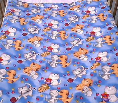 Elastic Cotton Bedskirt on Cat Prints For Your Cat Baby Quilt Bumper Pad Bed Skirt Fitted Sheet