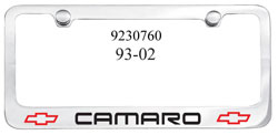  Camaro License Frame-9230760