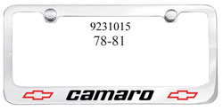  Camaro License Frame-9231015