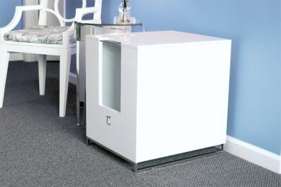 litter box hidder white