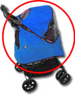 Cat Stroller with Rain Cover, Pet Gear