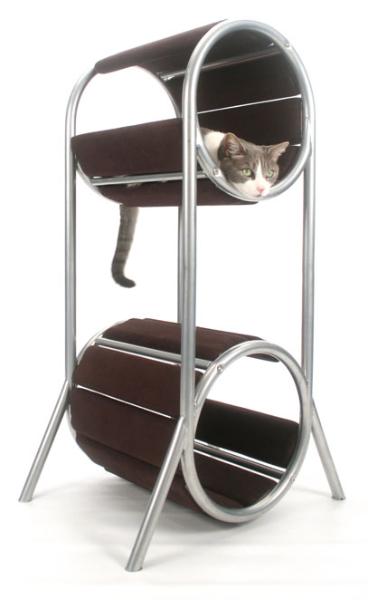 modern cat condo,futuristic cat tree,unique