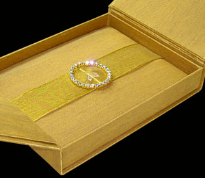 Couture Silk Wedding Invitation Box